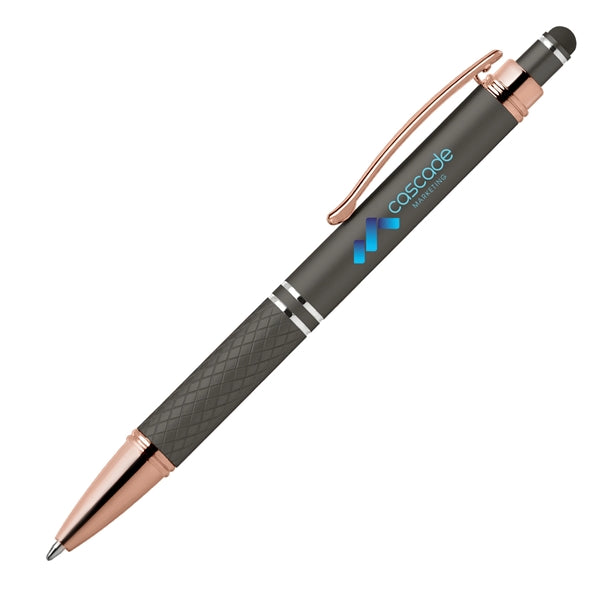Phoenix Softy Rose Gold Classic Pen w/ Stylus - Full Color