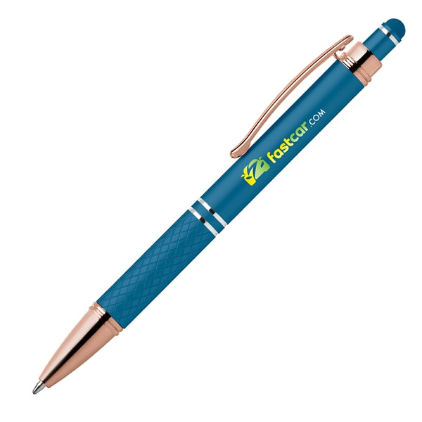 Phoenix Softy Rose Gold Classic Pen w/ Stylus - Full Color