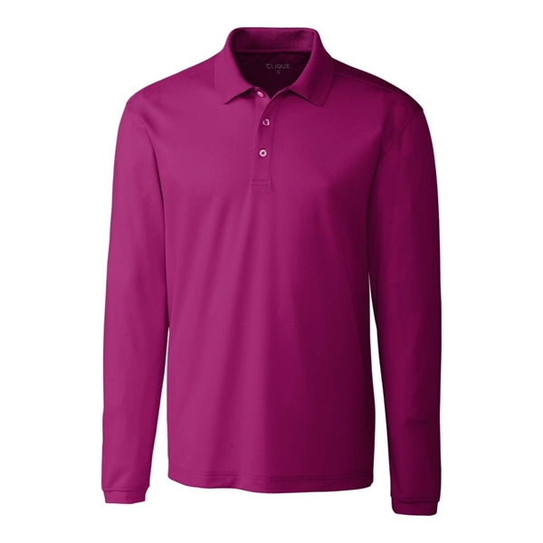Clique Spin Eco Performance Pique Long Sleeve Mens Polo