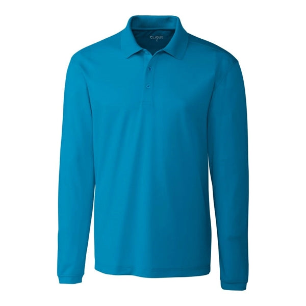 Clique Spin Eco Performance Pique Long Sleeve Mens Polo