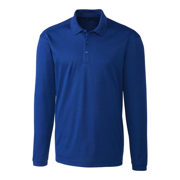 Clique Spin Eco Performance Pique Long Sleeve Mens Polo