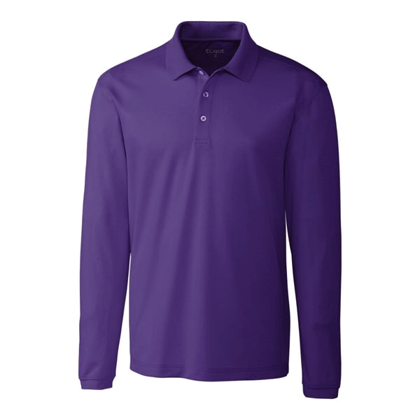 Clique Spin Eco Performance Pique Long Sleeve Mens Polo