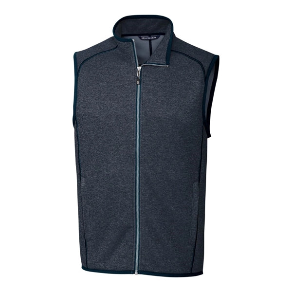 Cutter & Buck Mainsail Sweater-Knit Mens Full Zip Vest
