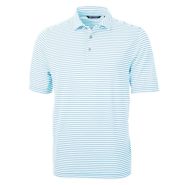 Cutter & Buck Virtue Recycled Stripe Featherlight Pique M...