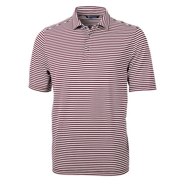 Cutter & Buck Virtue Recycled Stripe Featherlight Pique M...