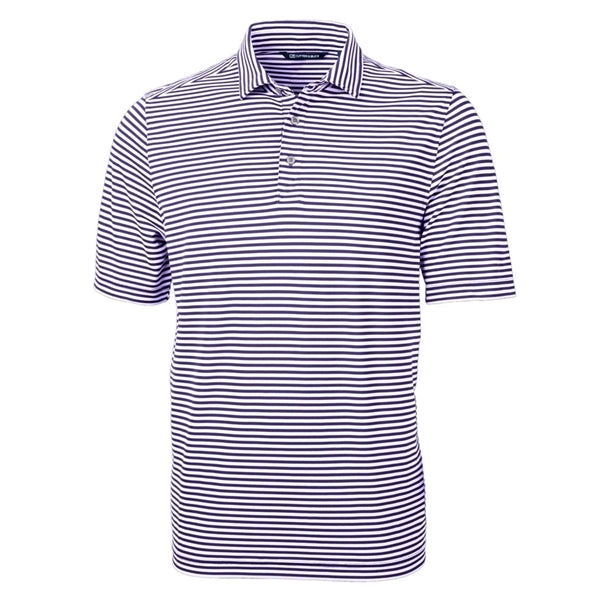 Cutter & Buck Virtue Recycled Stripe Featherlight Pique M...