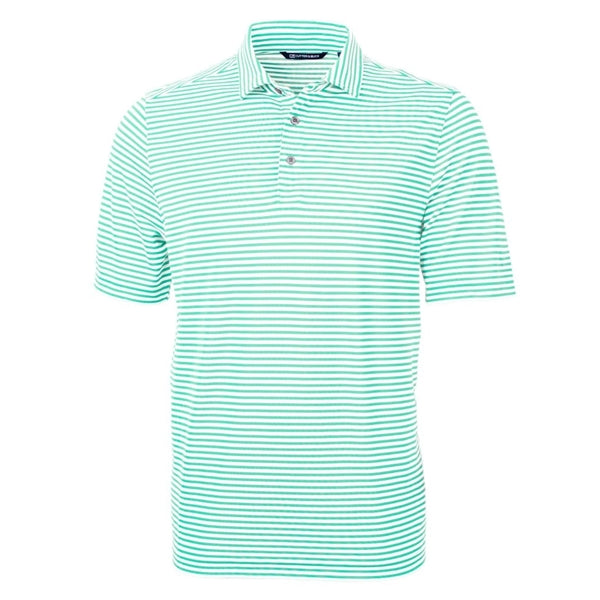 Cutter & Buck Virtue Recycled Stripe Featherlight Pique M...