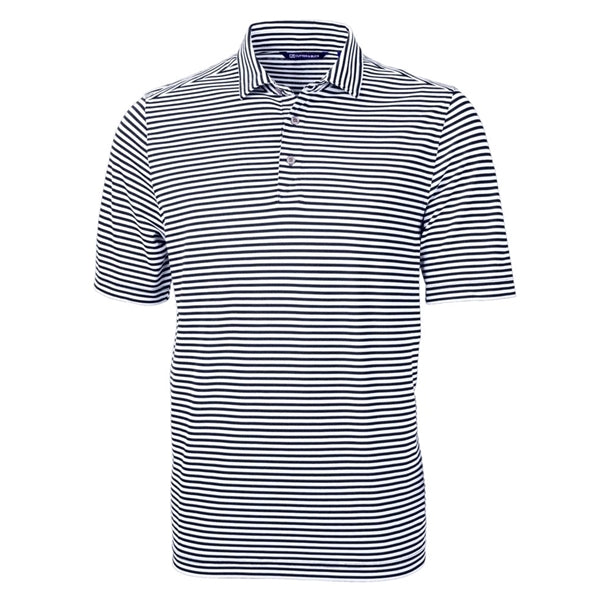 Cutter & Buck Virtue Recycled Stripe Featherlight Pique M...