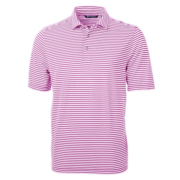 Cutter & Buck Virtue Recycled Stripe Featherlight Pique M...
