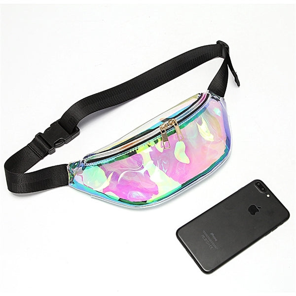 Clear Holographic Fanny Pack Stadium Bag