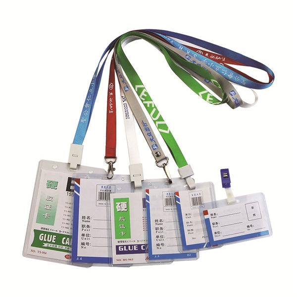 Lanyard with clip + badge holder