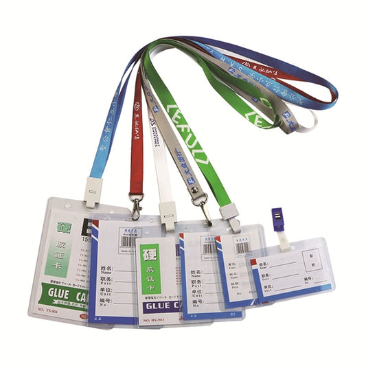 Lanyard with clip + badge holder