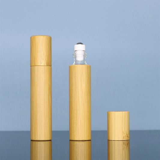 10ml Empty Bamboo Roll On Bottle For Essential Oils