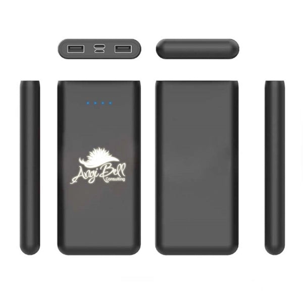 10000mAh Light Up Power Bank With Dual USB Output