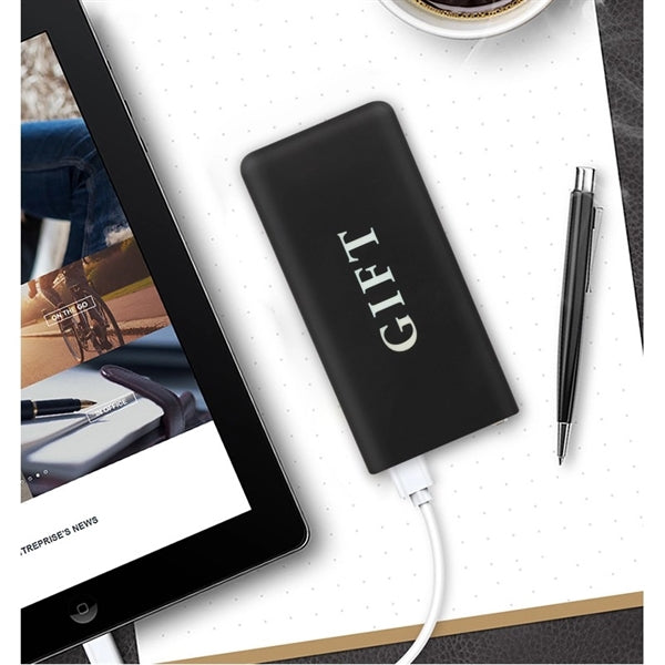 10000mAh Light Up Power Bank With Dual USB Output