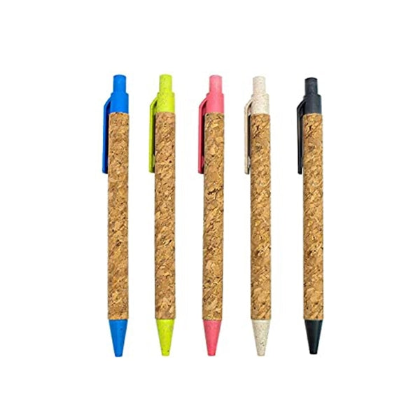 Retractable Cork Ballpoint Pens