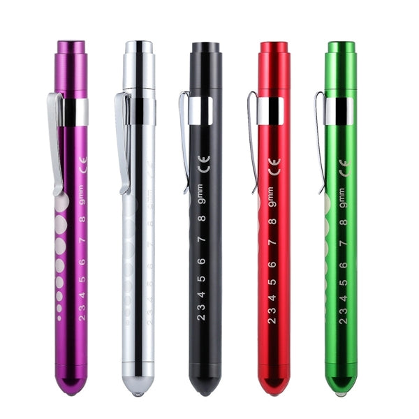 LED Medical Pen Light with Pupil Gauge