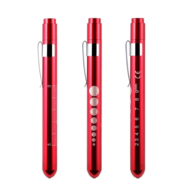 LED Medical Pen Light with Pupil Gauge