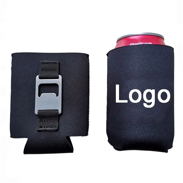 Neoprene Cooling Can Holder with Opener