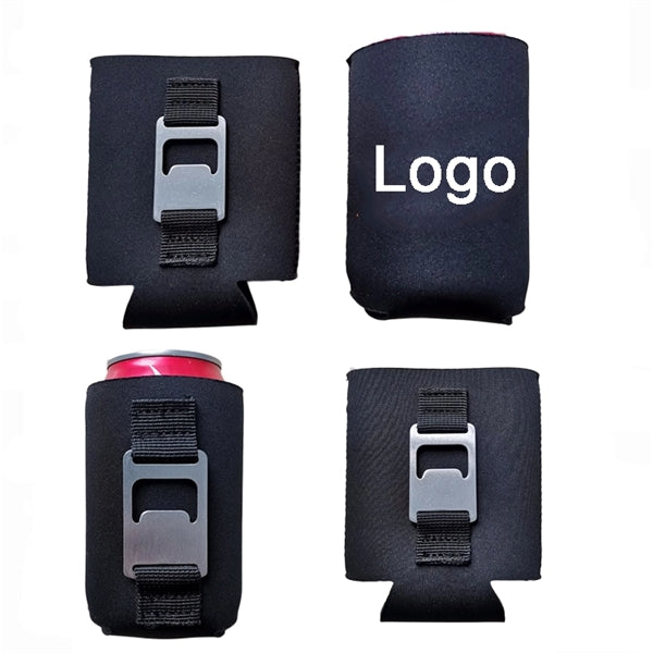 Neoprene Cooling Can Holder with Opener
