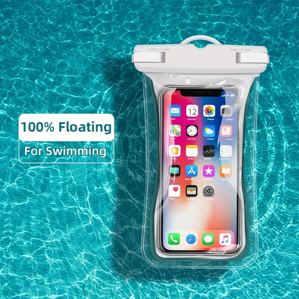 Floating Waterproof Phone Pouch With Lanyard