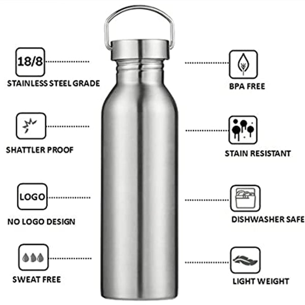 500Ml Stainless Steel Sports Water Bottle