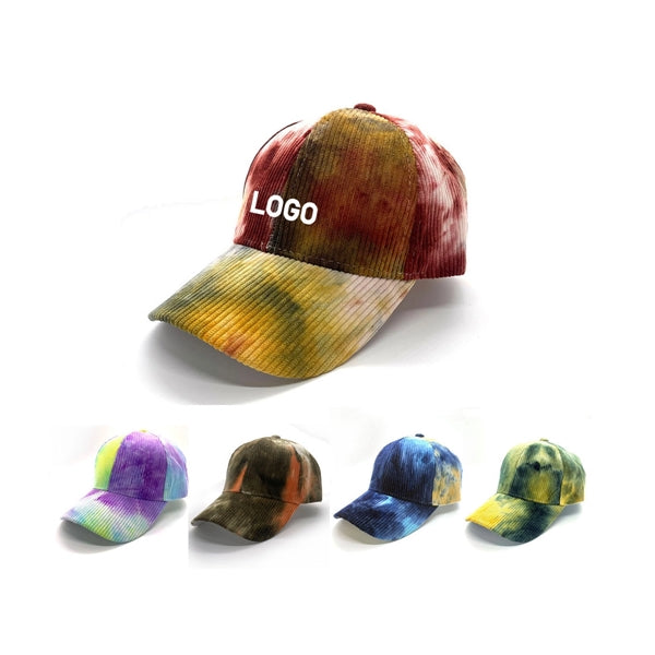 Corduroy Tie Dye Hat
