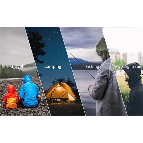 Adults Raincoat Poncho Jacket With Closure Bag