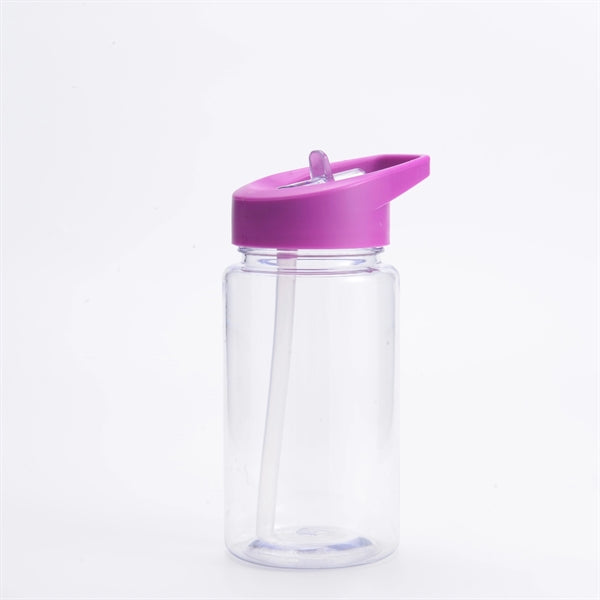15oz Kids Plastic Sports Water Bottle with Flip Straw