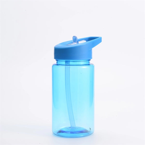 15oz Kids Plastic Sports Water Bottle with Flip Straw