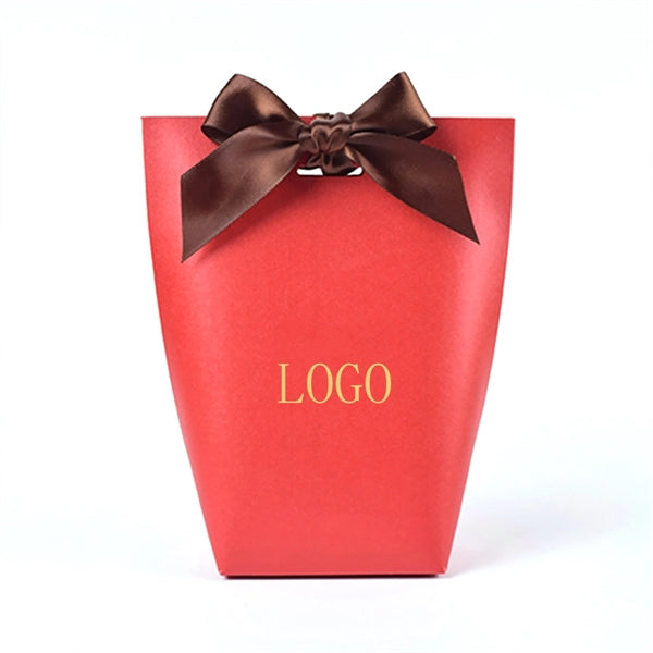 Small Gift Paper Packing Foldable Bags for Jewelry Watch