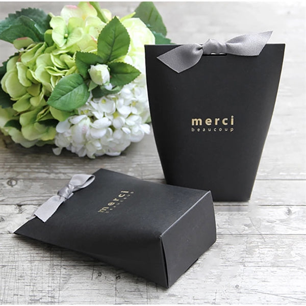 Small Gift Paper Packing Foldable Bags for Jewelry Watch