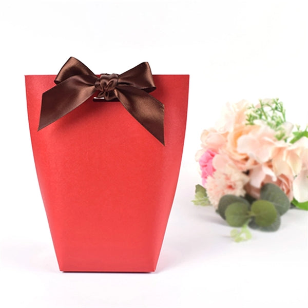 Small Gift Paper Packing Foldable Bags for Jewelry Watch