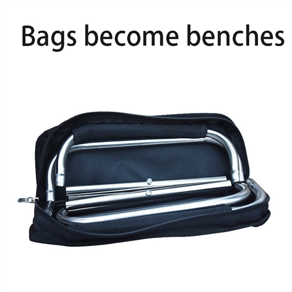 Outdoor Stainless Steel Handbag Folding Stool