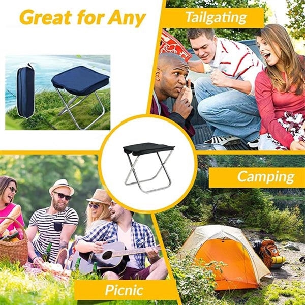 Outdoor Stainless Steel Handbag Folding Stool