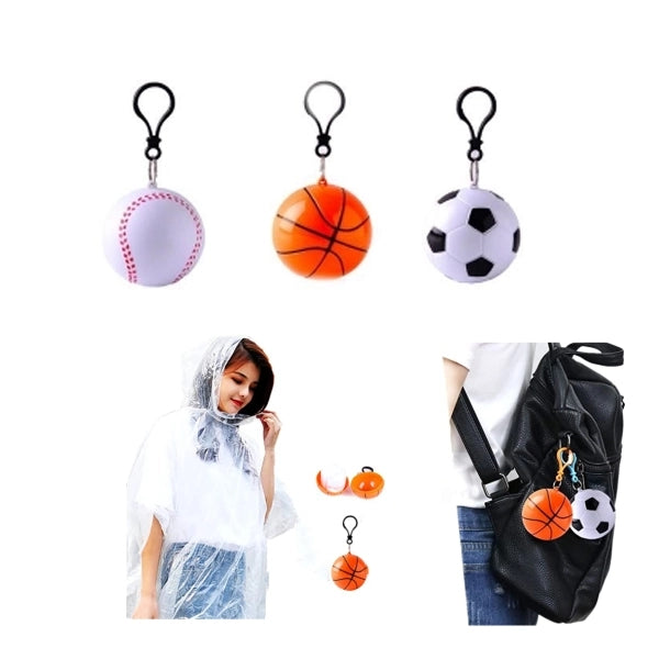 Ball Poncho Raincoat Kids Adult