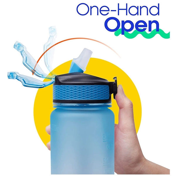 Gradient Frosted Motivational Water Bottle