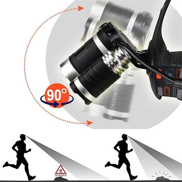 Rechargeable Headlight Flashlight Torch