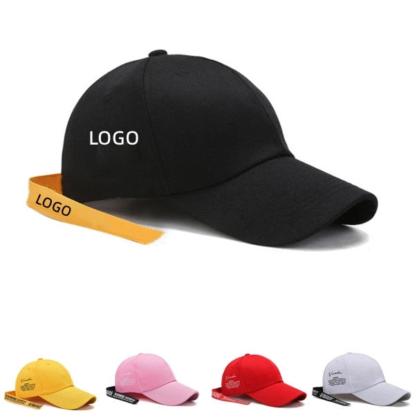 Baseball Cap With Ribbon