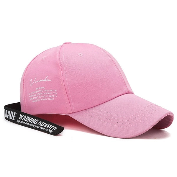 Baseball Cap With Ribbon
