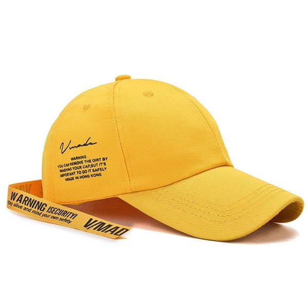 Baseball Cap With Ribbon