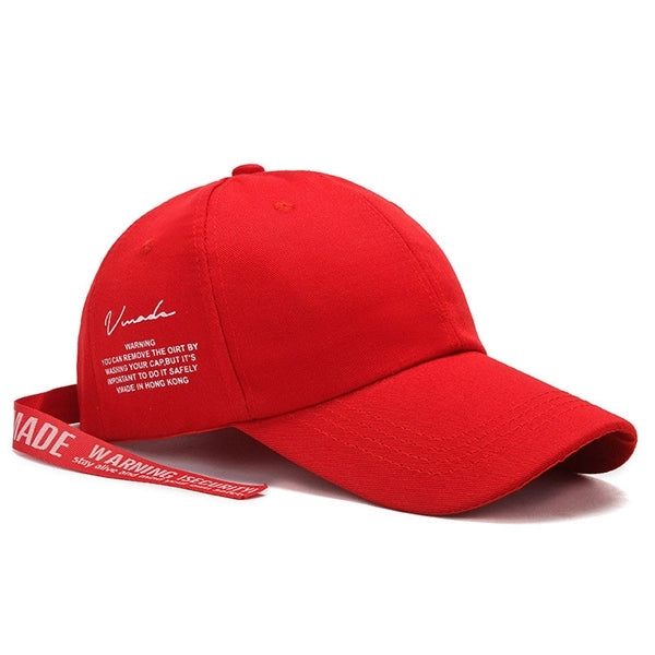 Baseball Cap With Ribbon