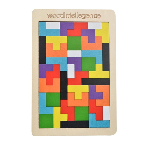 Wooden Blocks Puzzle Brain Teasers Toy