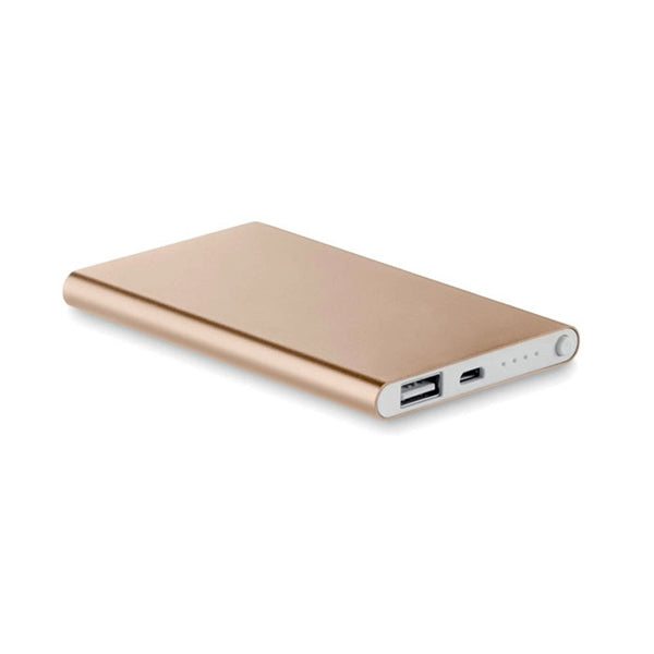 Slim 4000 mAh Power Bank With Metal Case Wrap