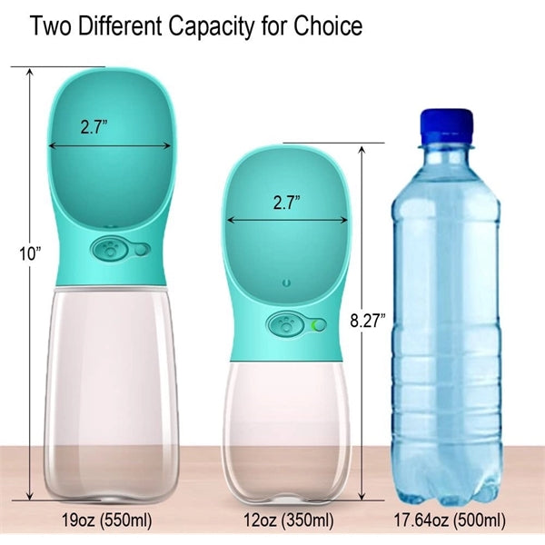 Leak Proof Portable Dog Water Bottle With Drinking Feeder