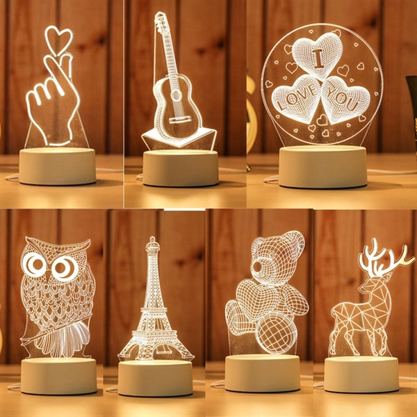 3D Illusion Night Light for Kids