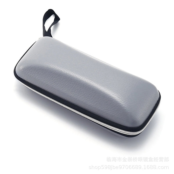 Portable Travel Zipper Eyeglasses Case PU