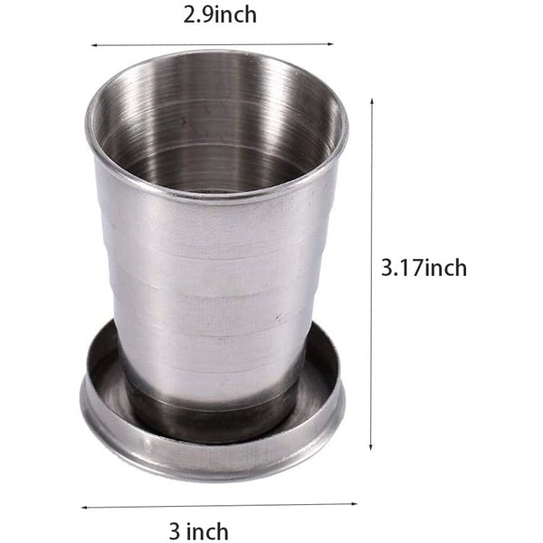 Stainless Steel 240ML Foldable Cup