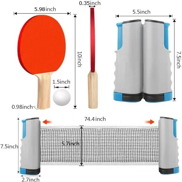 Retractable Table Tennis Set