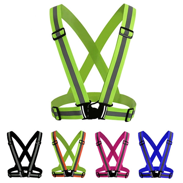 Reflective Strap Safety Vest Elastic Band
